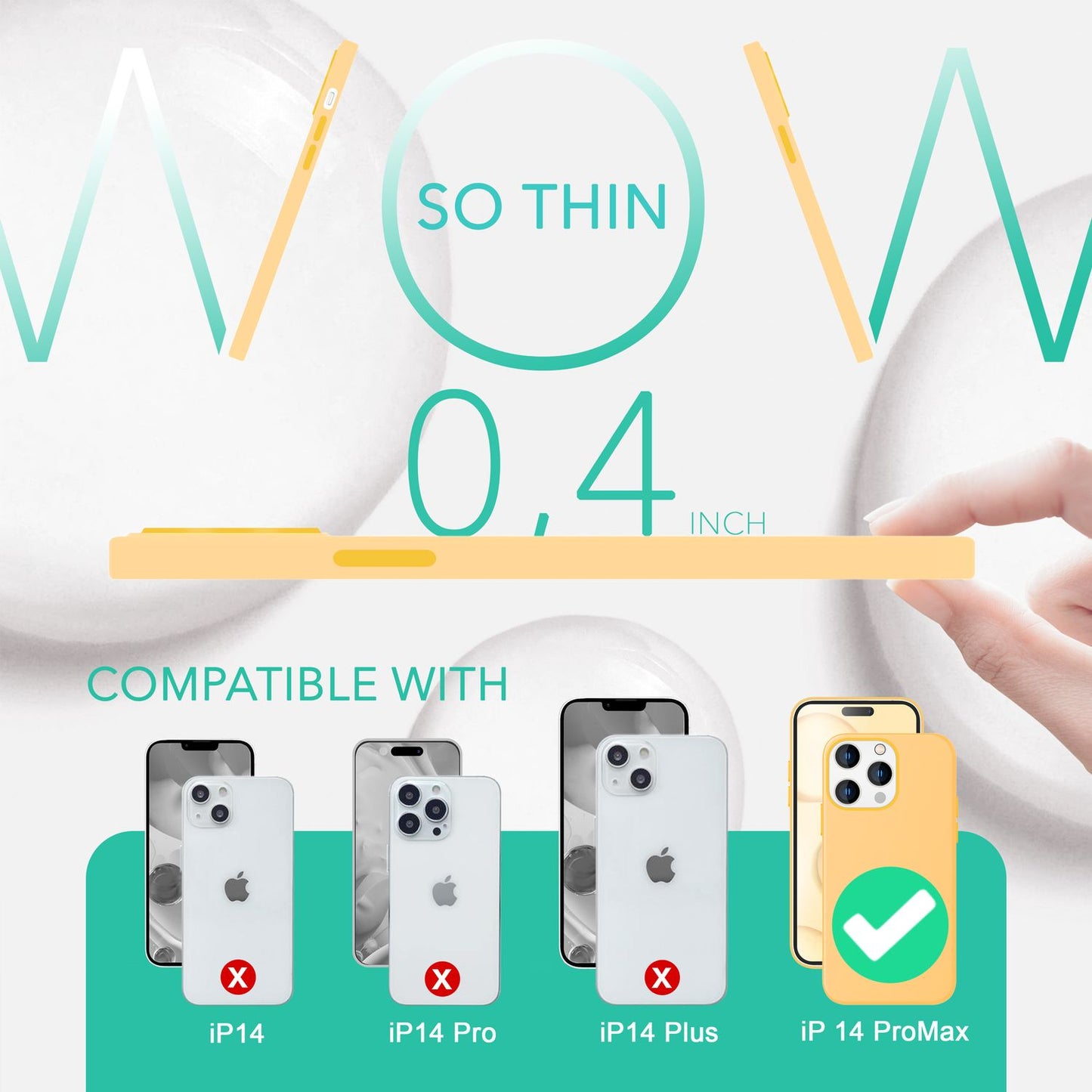 MagSafe Hülle mit 2x Schutz Glas für iPhone 14 Pro Max, Easy Clean Silikon Case