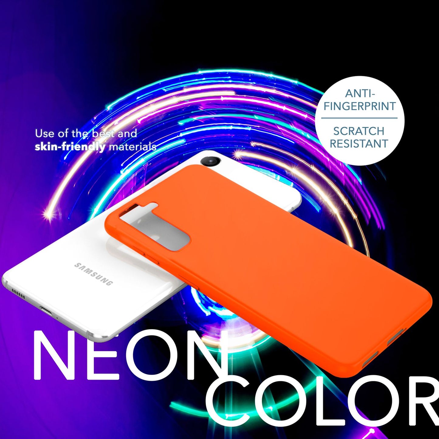 NALIA NeonShock Hülle 2x Display Und Kameraschutz - S23 Kompatibel TPU