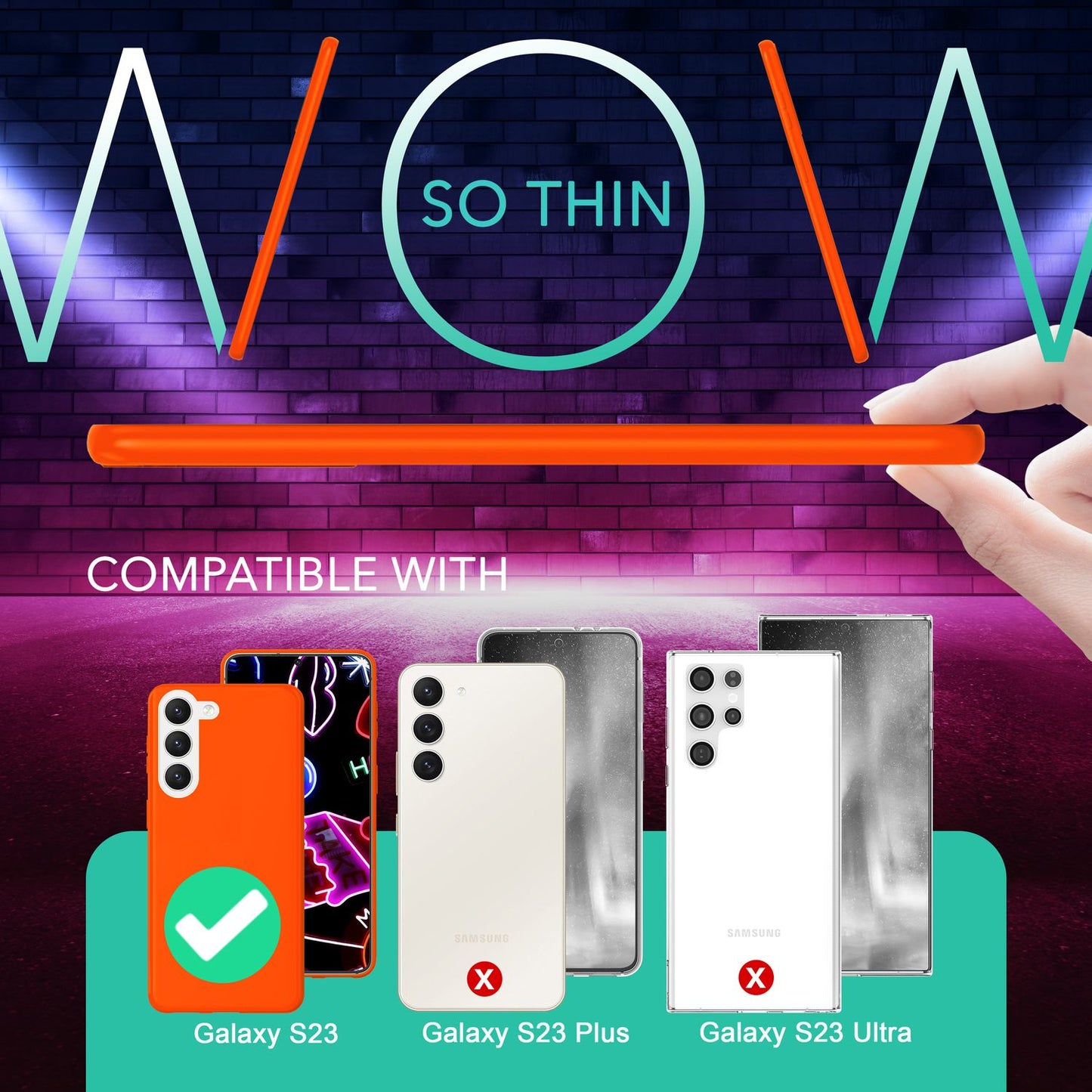 NALIA NeonShock Hülle 2x Display Und Kameraschutz - S23 Kompatibel TPU