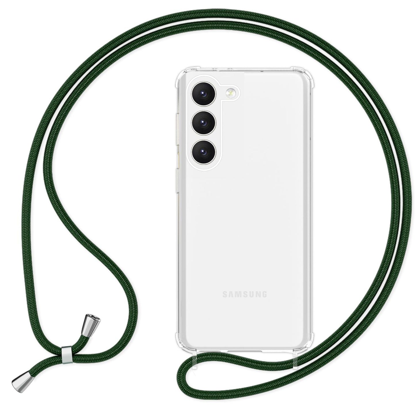 Klare Hülle mit Kette zum Umhängen für Samsung Galaxy S23 Plus