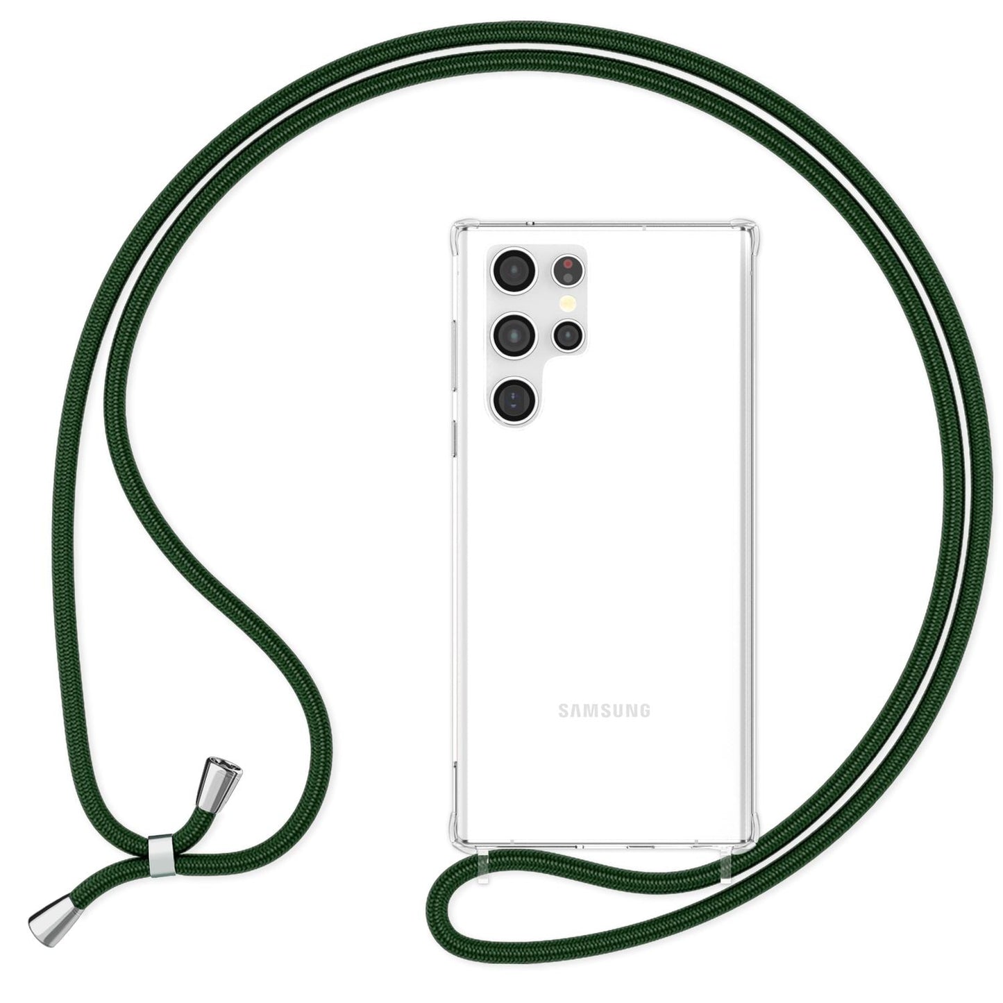 Klare Hülle mit Kette zum Umhängen für Samsung Galaxy S23 Ultra