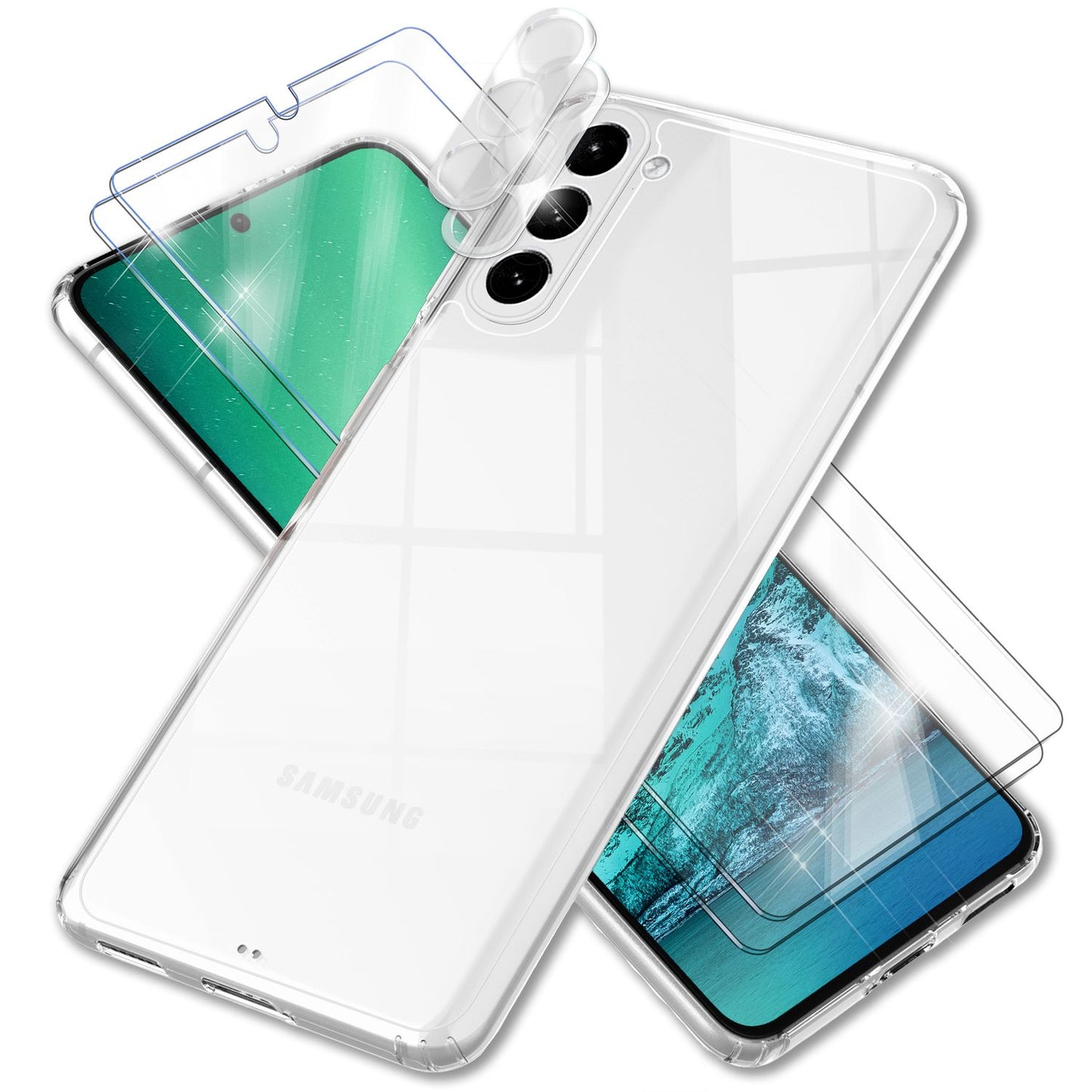 Husă transparentă NALIA Berlin pentru Galaxy S23 Plus - Dimensiune 6,1 inci, Grosime 1,2 mm, Greutate 19 g