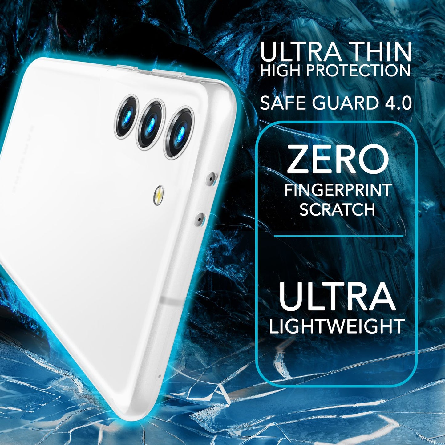 Carcasă mată de telefon, subțire de 0,3 mm, pentru Samsung Galaxy S23, 2x folii de protecție pentru ecran