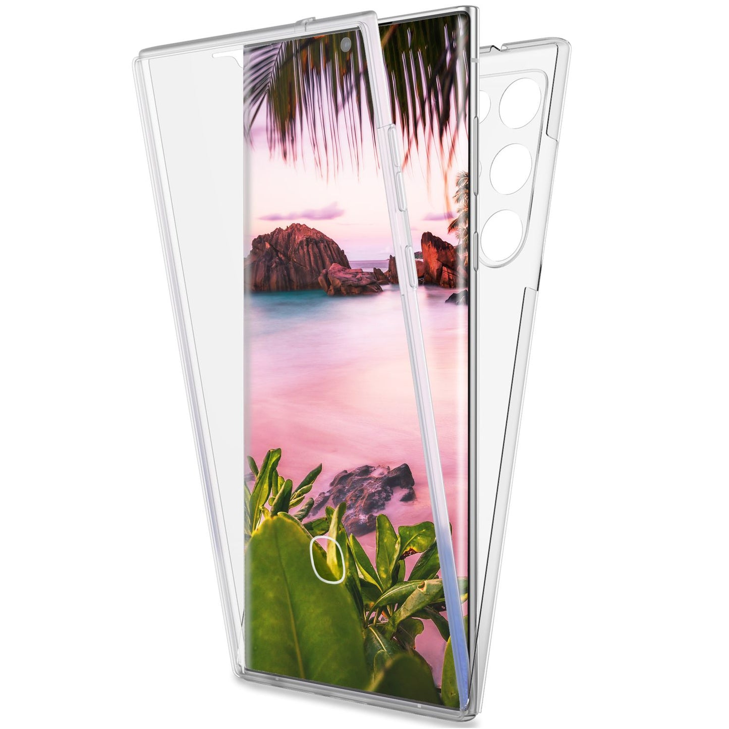 NALIA Berlin 360Guard Transparent - Größe Passend Für Galaxy S23 Ultra, Material Transparent TPU, Rundumschutz