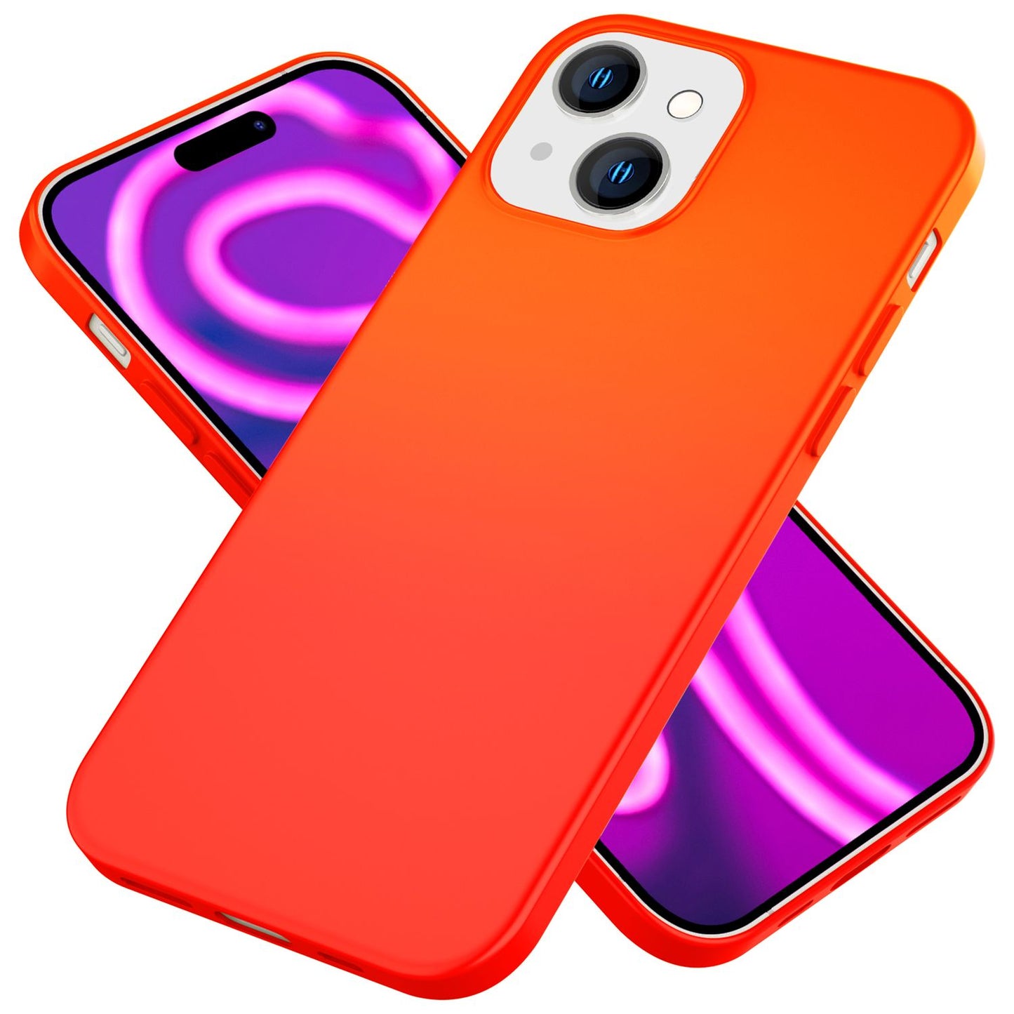 NALIA Neon Case - Neonfarben Silikon TPU Schutzhülle - Passform Iphone 15 Plus, Material TPU Silikon, Dünn