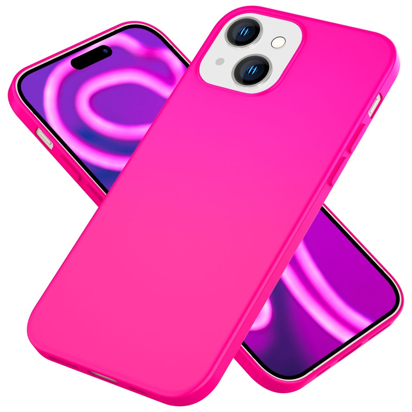 NALIA Neon Case - Neonfarben Silikon TPU Schutzhülle - Passform Iphone 15 Plus, Material TPU Silikon, Dünn