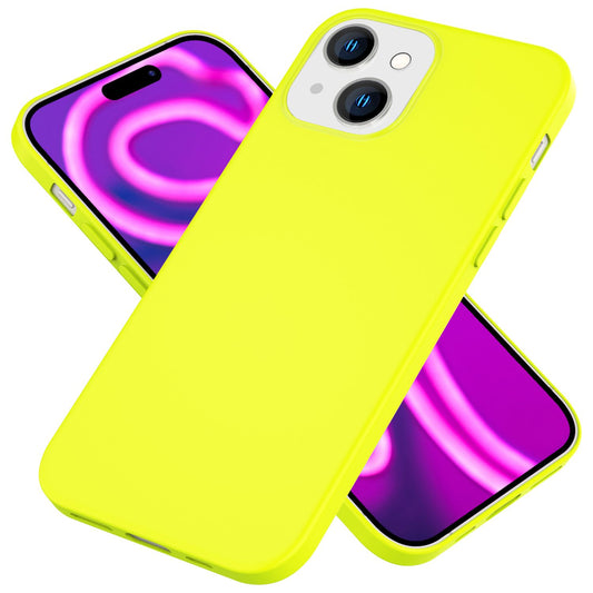 NALIA Neon Case - Neonfarben Silikon TPU Schutzhülle - Passform Iphone 15 Plus, Material TPU Silikon, Dünn