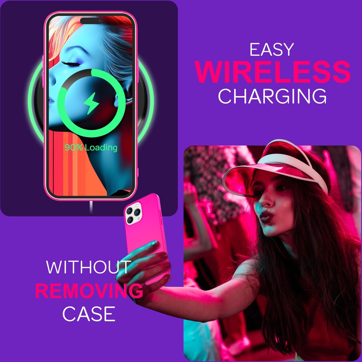 Hülle Neon für iPhone 15 Pro Silikon Schutzhülle Bunt Slim Case Handyhülle Cover