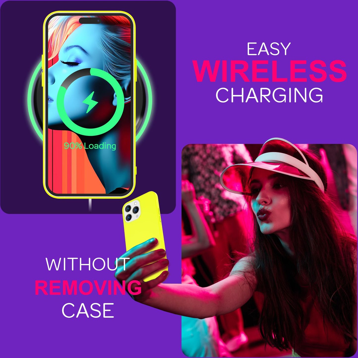 Hülle Neon für iPhone 15 Pro Silikon Schutzhülle Bunt Slim Case Handyhülle Cover