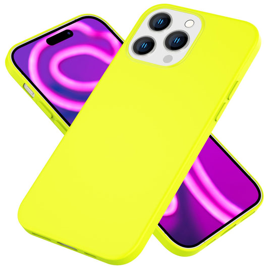 Hülle Neon für iPhone 15 Pro Max Silikon Schutzhülle Bunt Case Handyhülle Cover