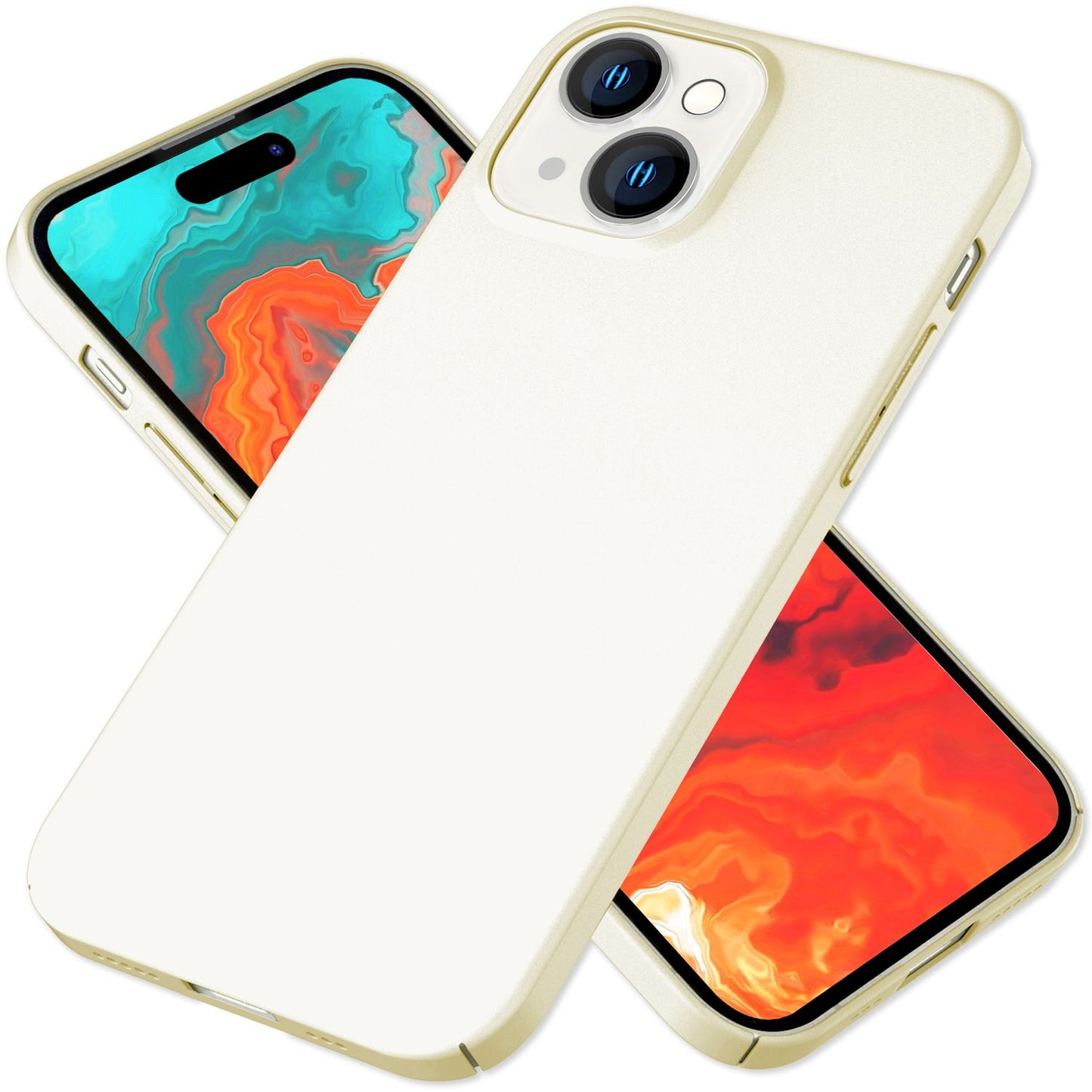 Dünne 0,5mm Hülle für iPhone 15 Hard Case Matt Ultra Slim Handyhülle Schutzhülle