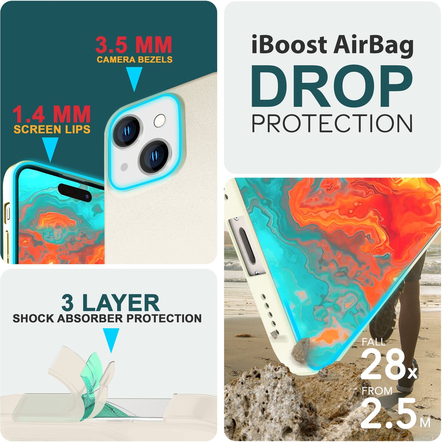 Dünne 0,5mm Hülle für iPhone 15 Hard Case Matt Ultra Slim Handyhülle Schutzhülle