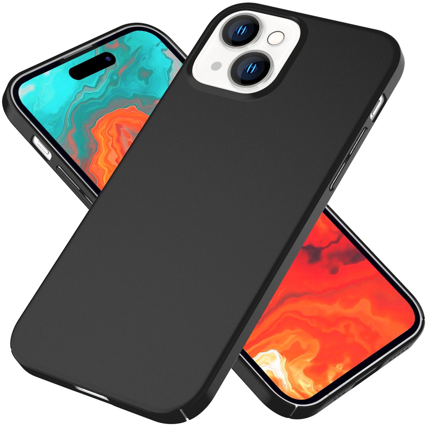 Dünne 0,5mm Hülle für iPhone 15 Plus Hard Case Ultra Slim Handyhülle Schutzhülle