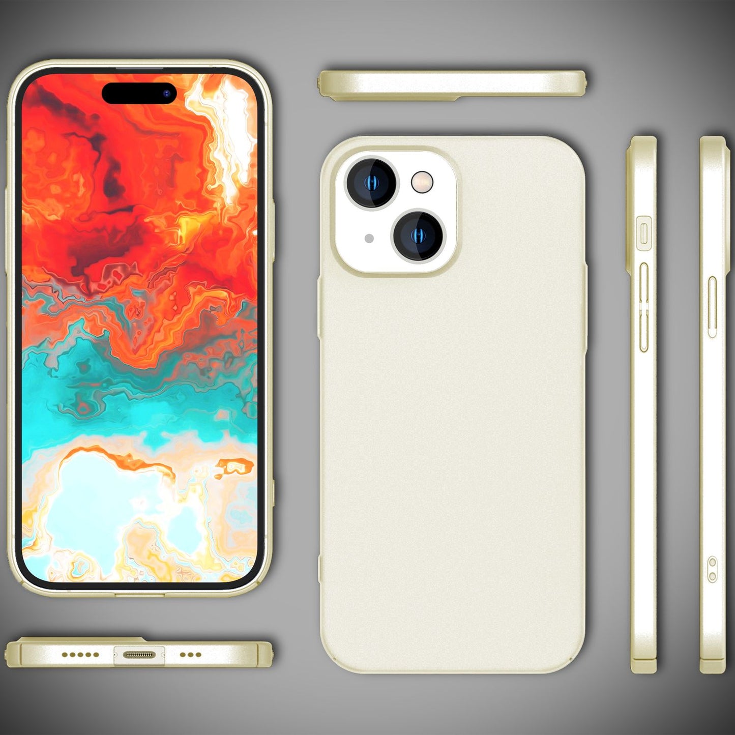 Dünne 0,5mm Hülle für iPhone 15 Plus Hard Case Ultra Slim Handyhülle Schutzhülle