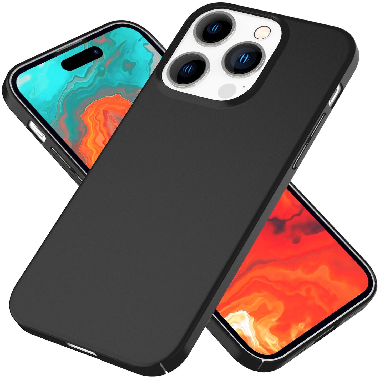 NALIA Berlin Carcasă subțire de 0,5 mm, ultra subțire - grosime de 0,5 mm, compatibilă cu iPhone 15 Pro, carcasă de protecție ultra-ușoară