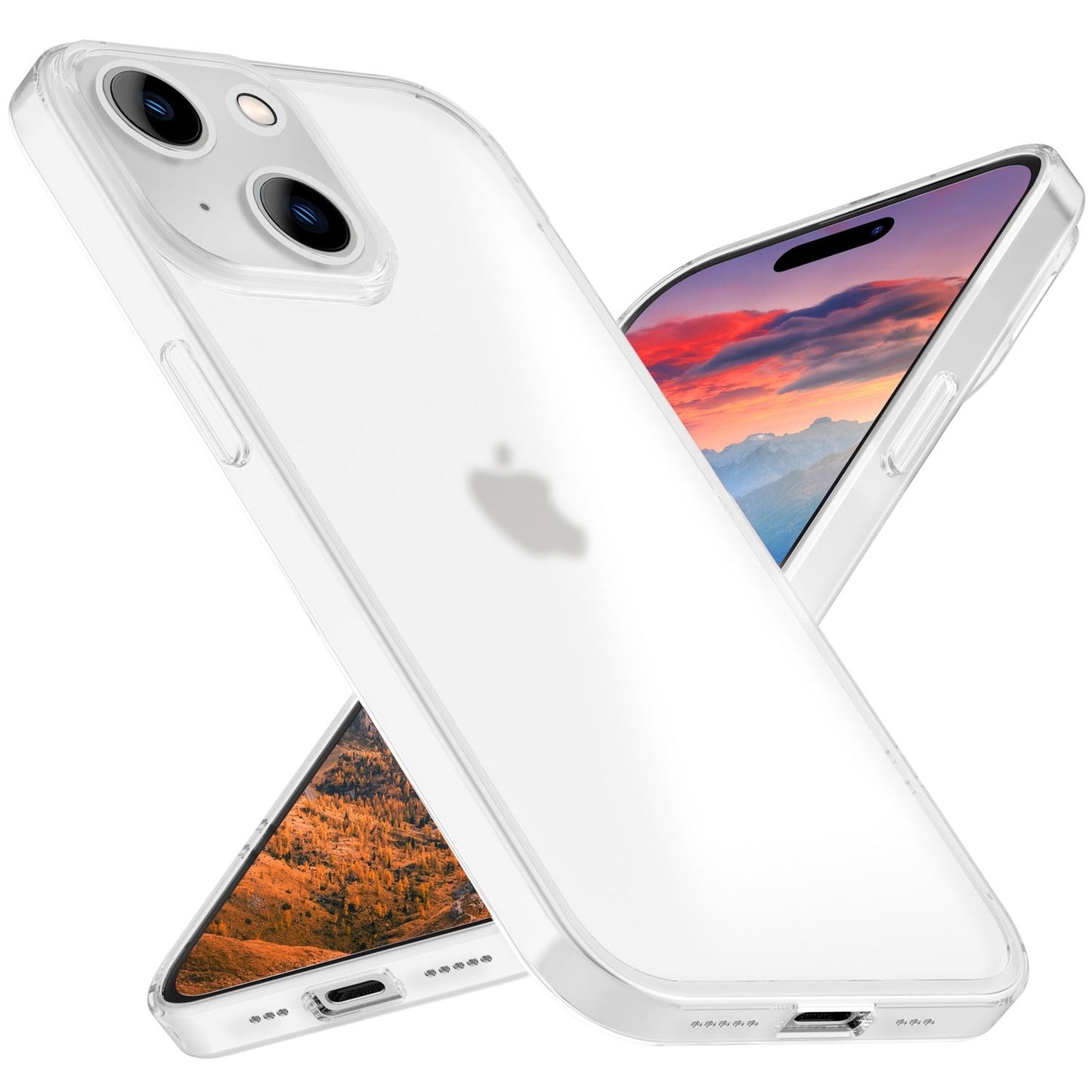 Carcasă ultra subțire de 0,3 mm pentru iPhone 15, carcasă mată, subțire, rigidă, de protecție