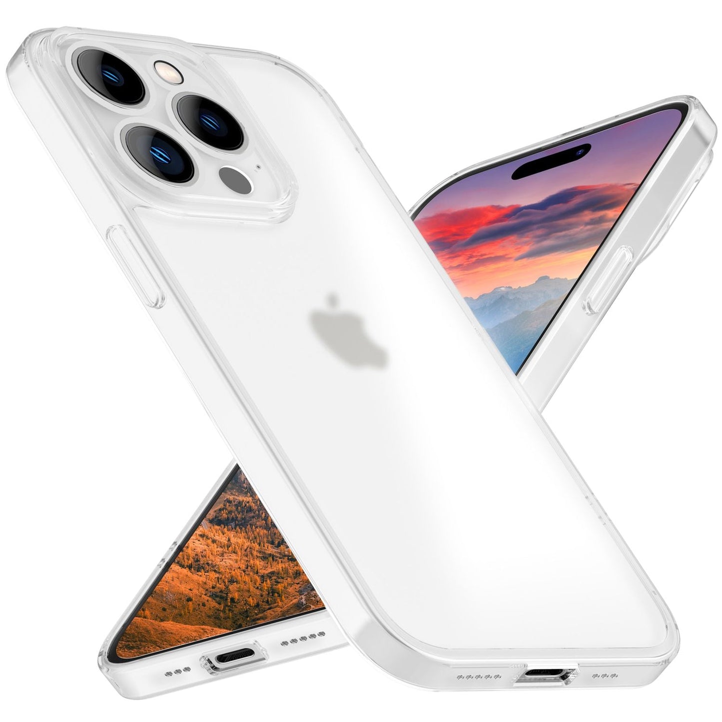 Carcasă ultra subțire de 0,3 mm pentru iPhone 15 Pro, carcasă mată subțire, carcasă de protecție pentru telefon