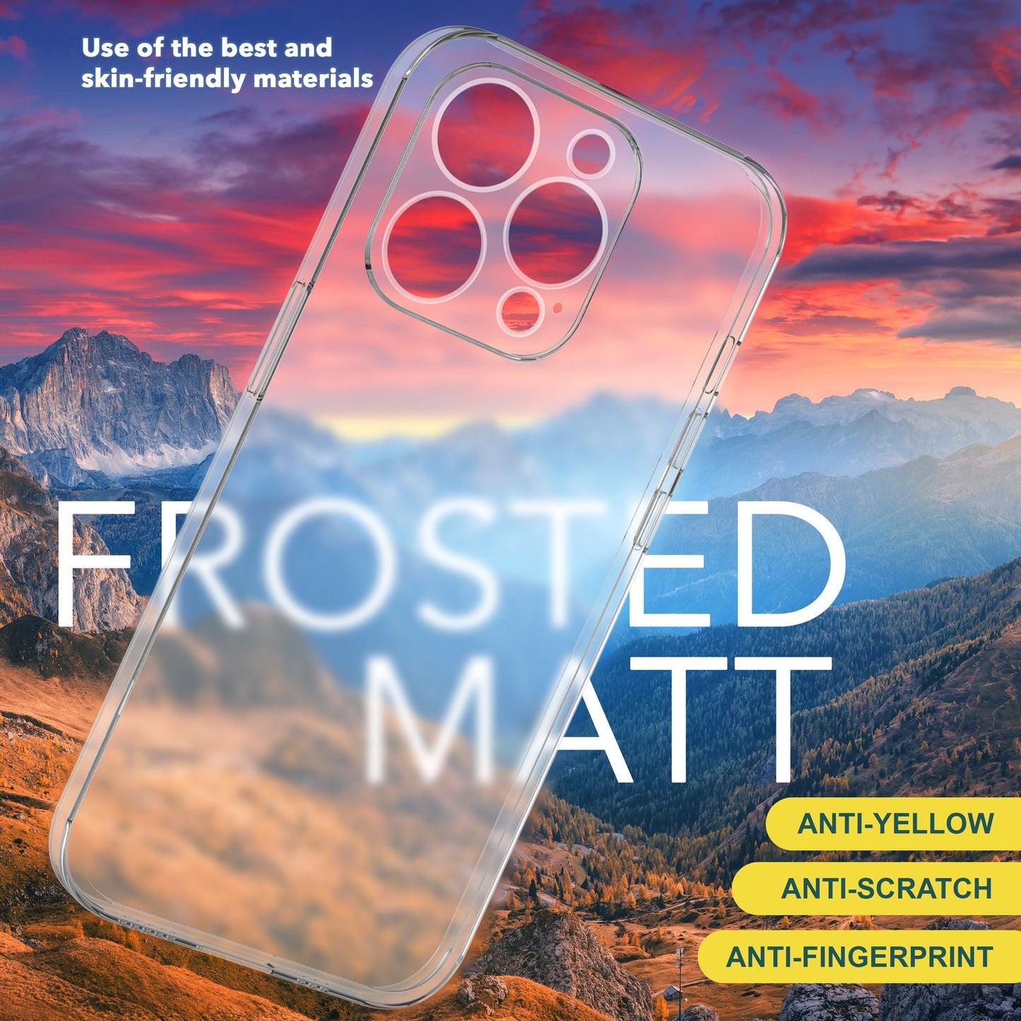 Carcasă ultra subțire de 0,3 mm pentru iPhone 15 Pro, carcasă mată subțire, carcasă de protecție pentru telefon