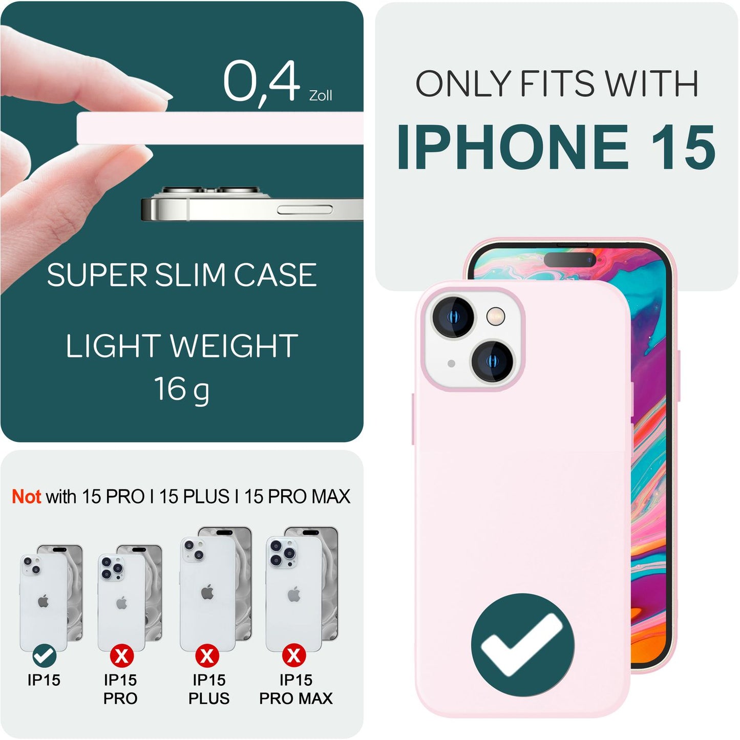 MagSafe Hülle für iPhone 15 Liquid Silikon Handyhülle Magnet Case Schutzhülle