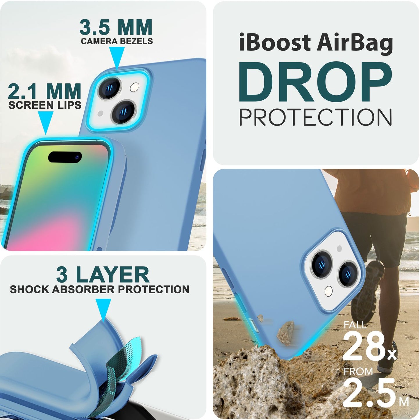 MagSafe Hülle für iPhone 15 Liquid Silikon Handyhülle Magnet Case Schutzhülle