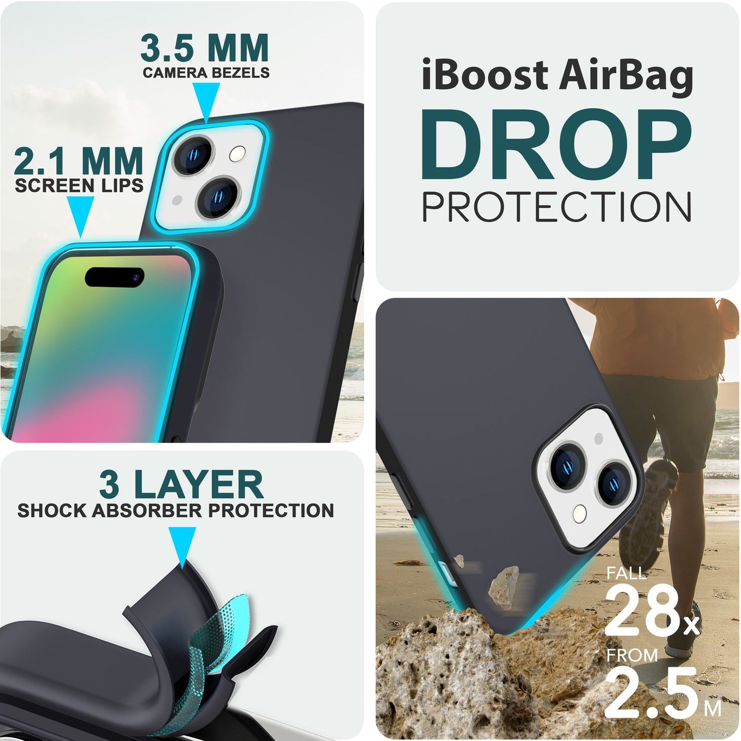 MagSafe Hülle für iPhone 15 Liquid Silikon Handyhülle Magnet Case Schutzhülle