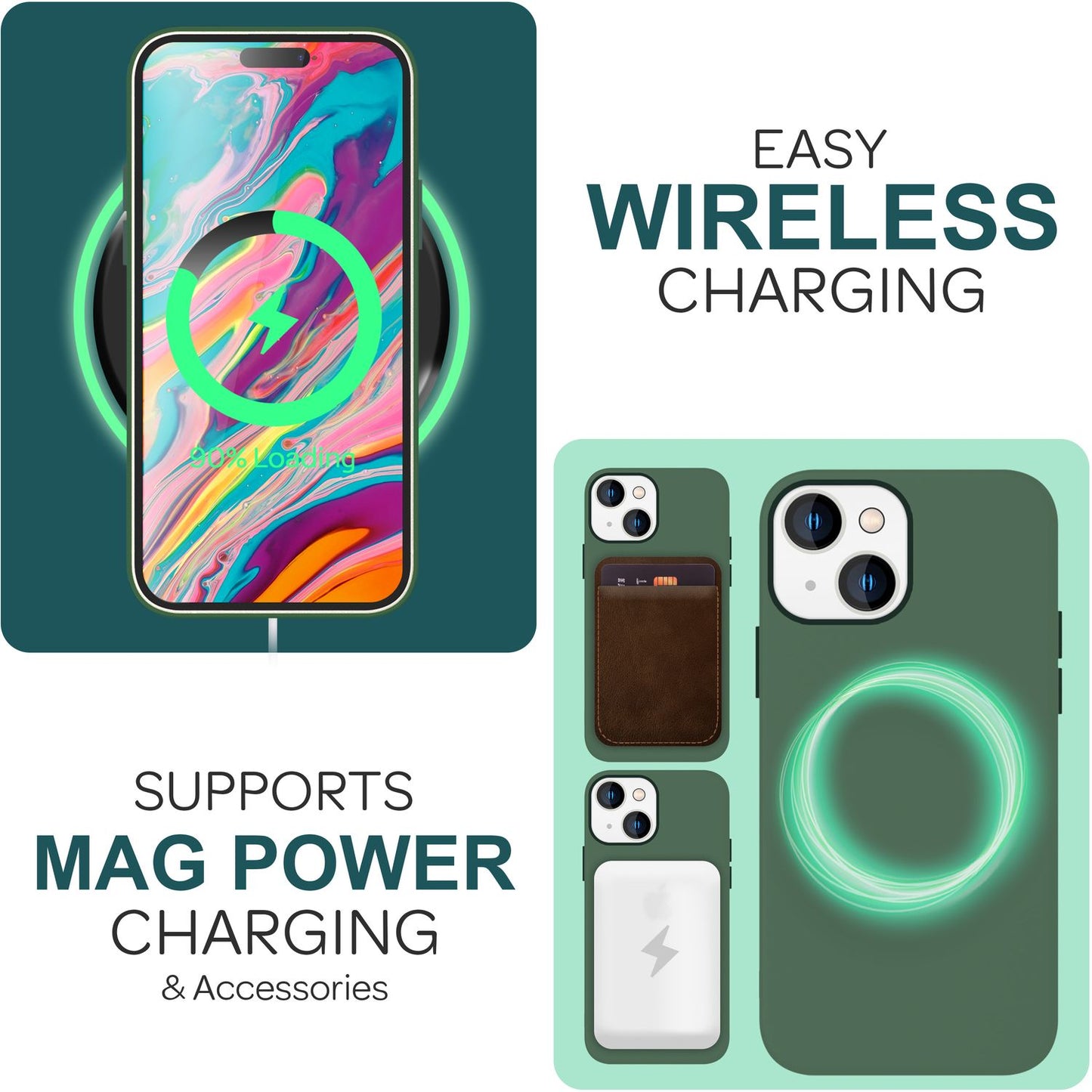 MagSafe Hülle für iPhone 15 Liquid Silikon Handyhülle Magnet Case Schutzhülle