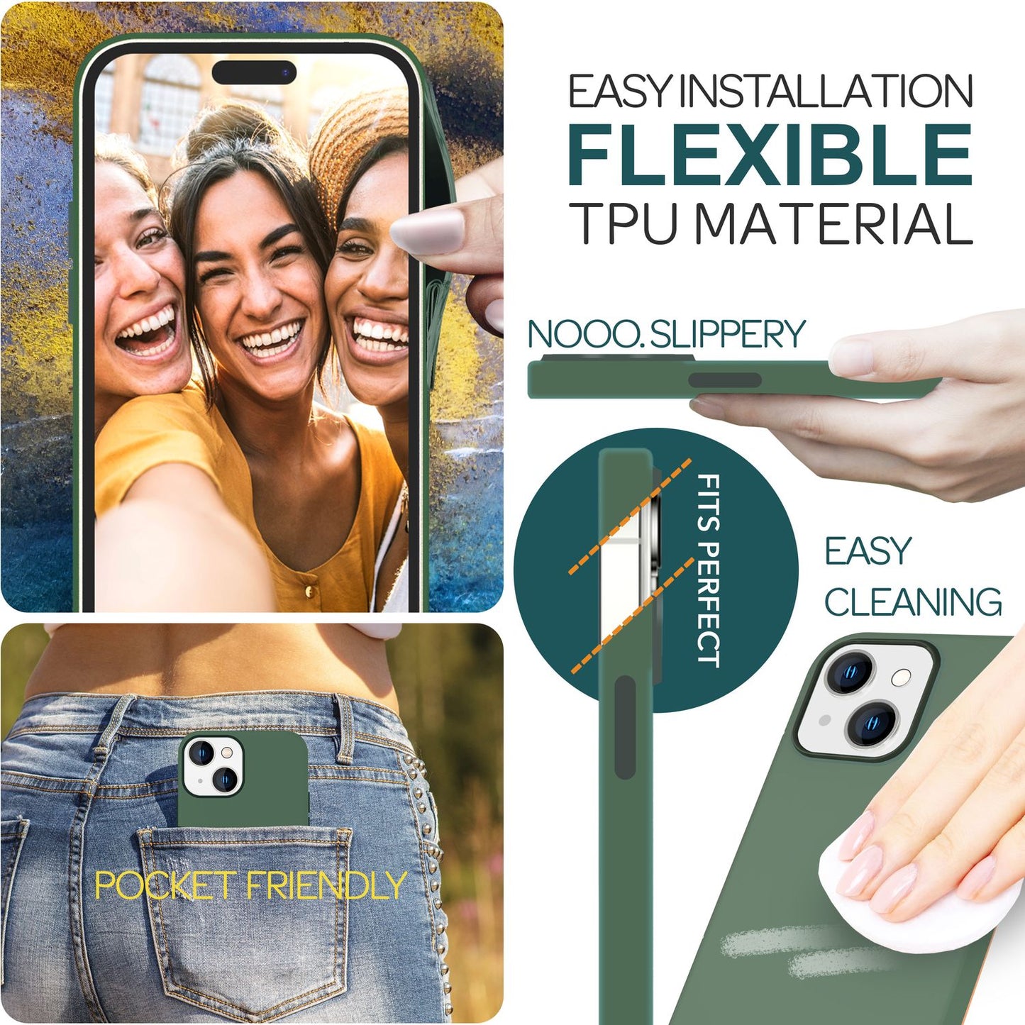 MagSafe Hülle für iPhone 15 Liquid Silikon Handyhülle Magnet Case Schutzhülle