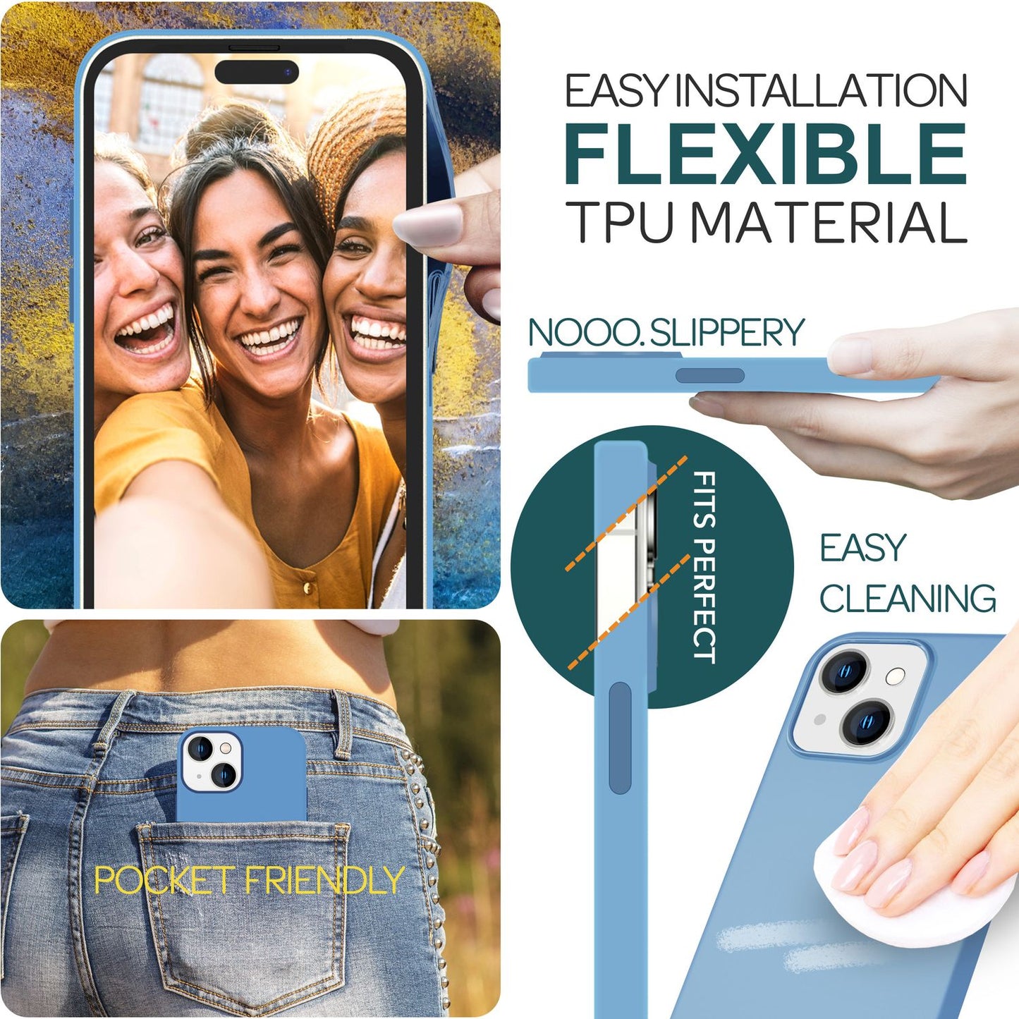 MagSafe Hülle für iPhone 15 Liquid Silikon Handyhülle Magnet Case Schutzhülle