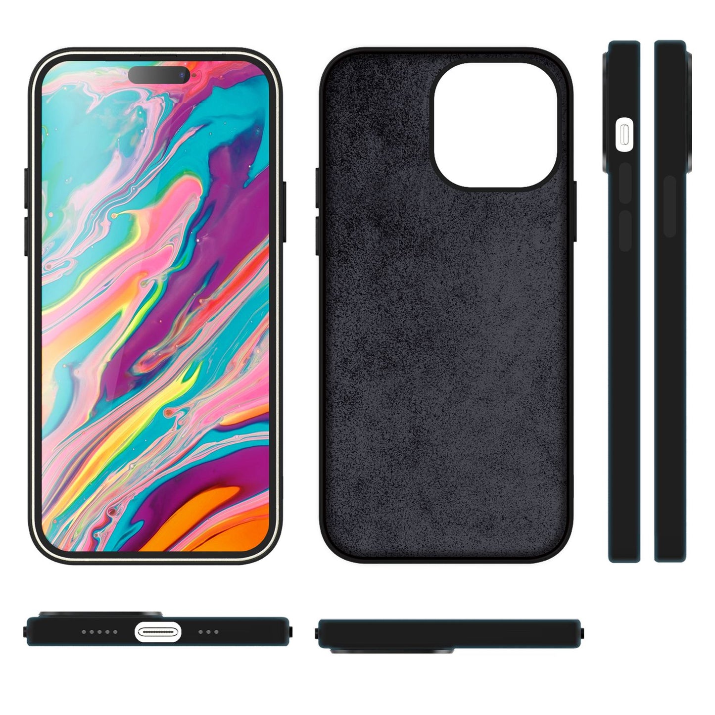 MagSafe Hülle für iPhone 15 Liquid Silikon Handyhülle Magnet Case Schutzhülle