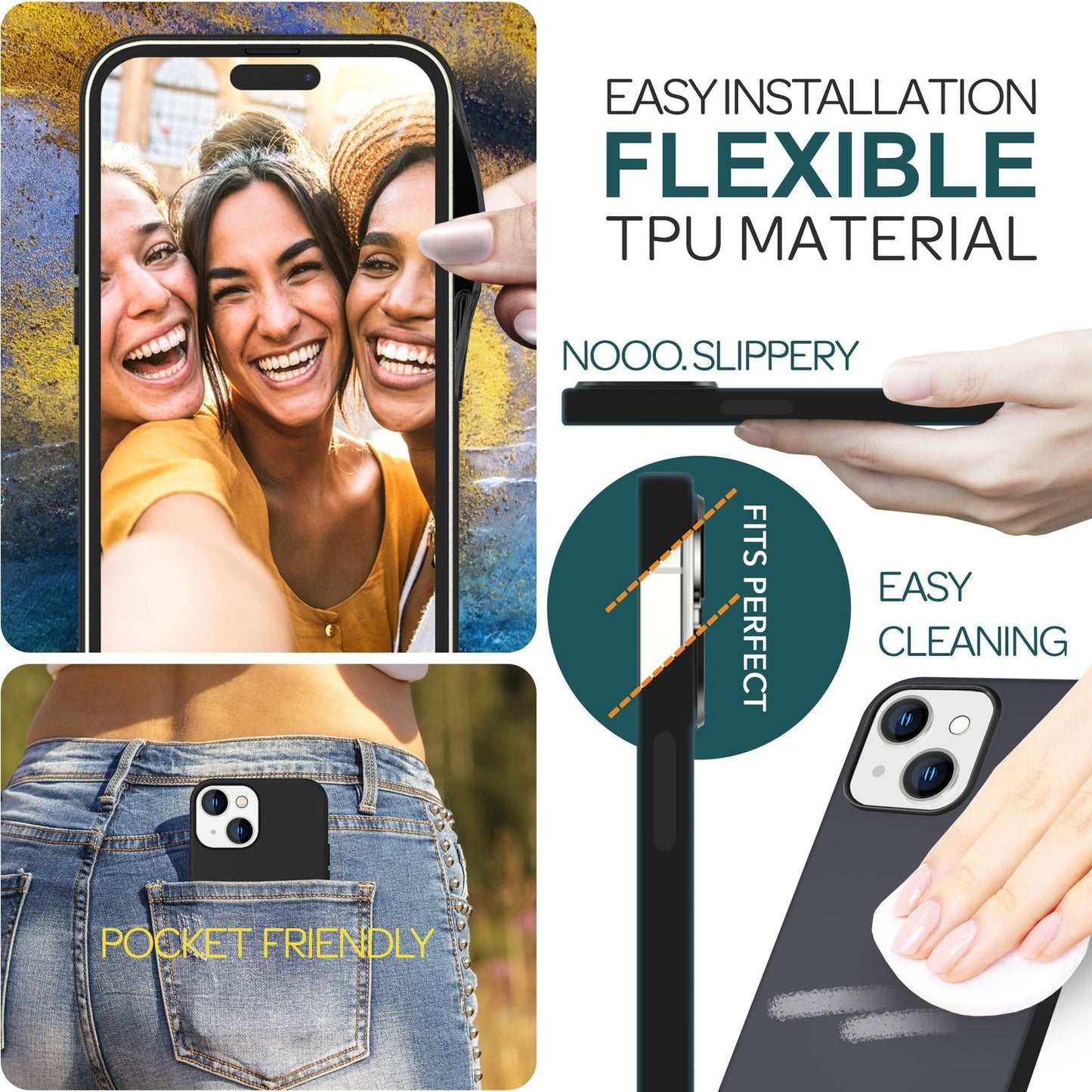 Carcasă MagSafe pentru iPhone 15 Plus, carcasă magnetică din silicon lichid