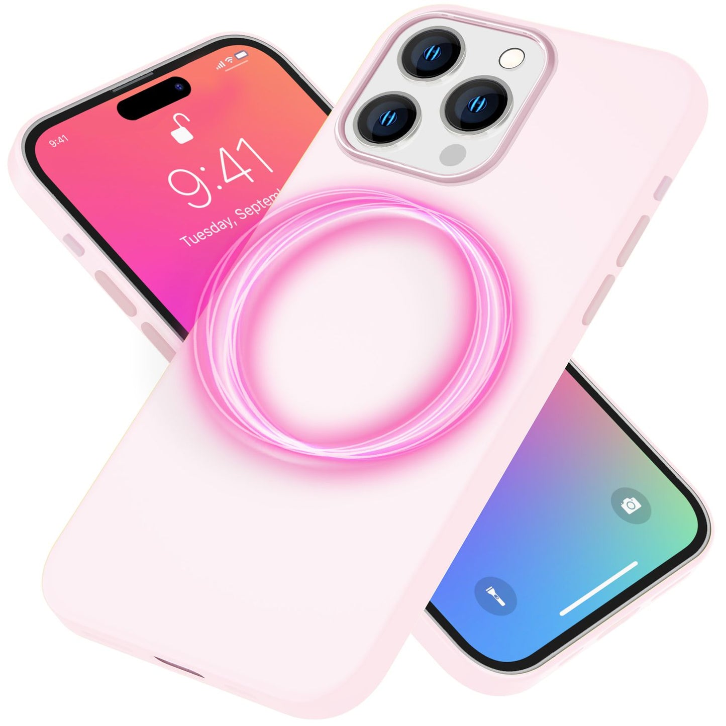 MagSafe Hülle für iPhone 15 Pro Liquid Silikon Handyhülle Magnet Cover Schutz