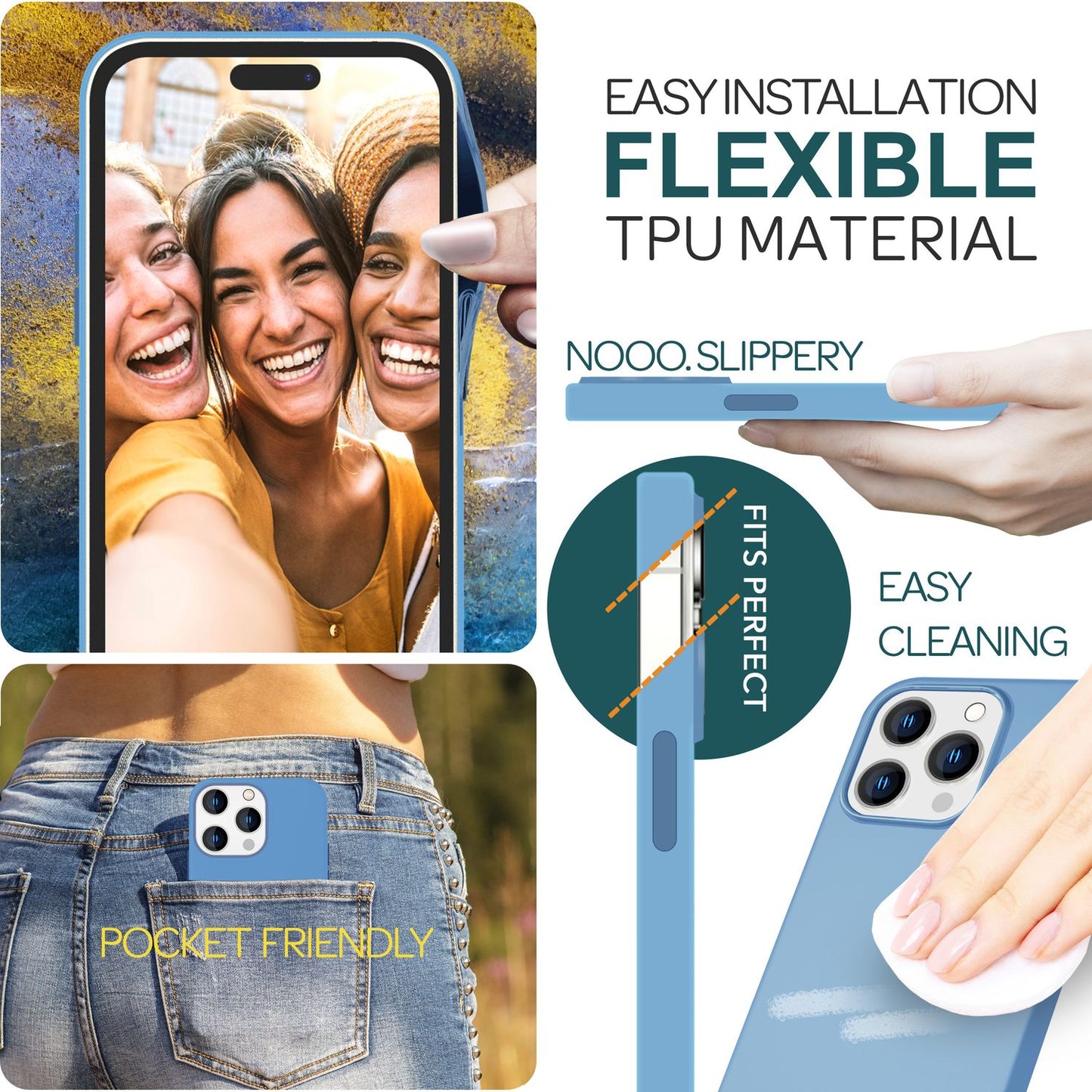 MagSafe Hülle für iPhone 15 Pro Liquid Silikon Handyhülle Magnet Cover Schutz