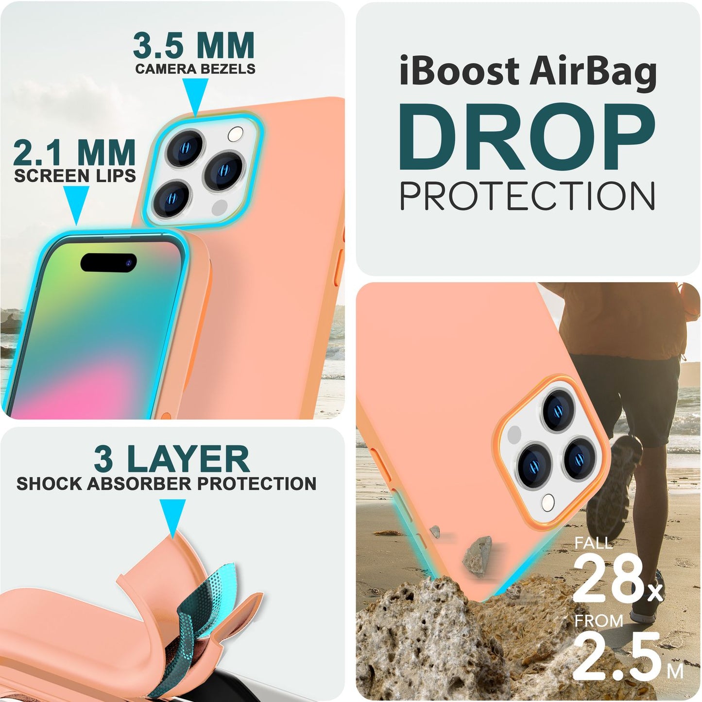 MagSafe Hülle für iPhone 15 Pro Max Liquid Silikon Handyhülle Magnet Case Schutz