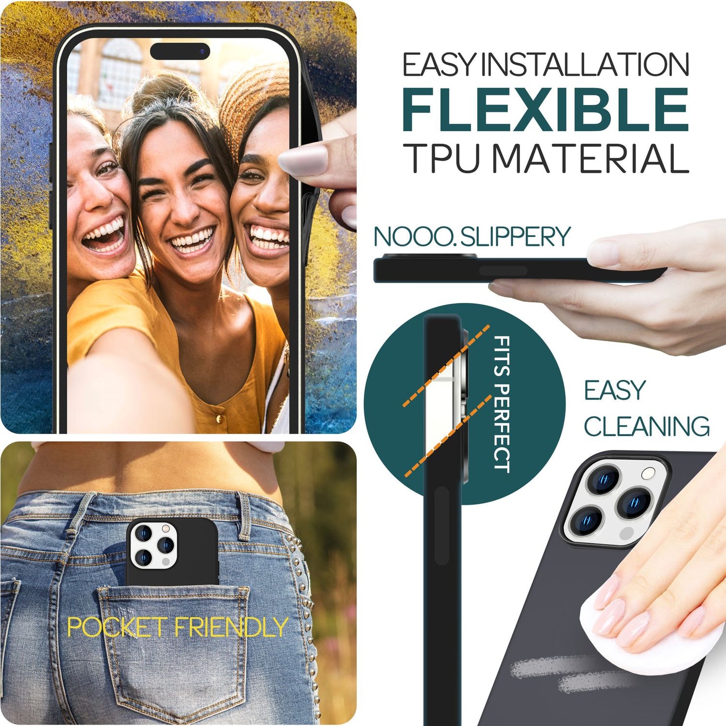 MagSafe Hülle für iPhone 15 Pro Max Liquid Silikon Handyhülle Magnet Case Schutz