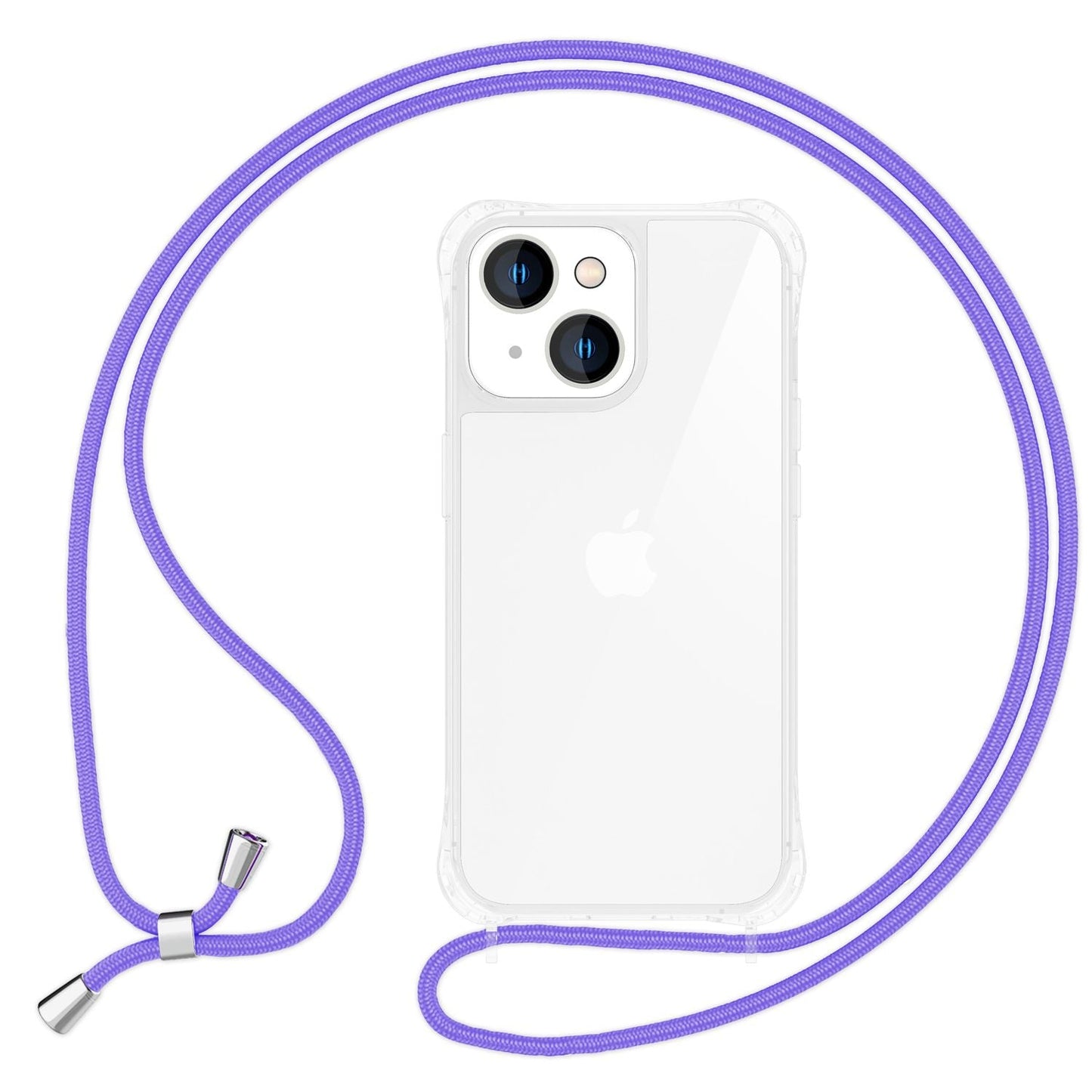Husă cu curea pentru iPhone 15 Plus, husă de telefon, husă crossbody cu lanț și șnur