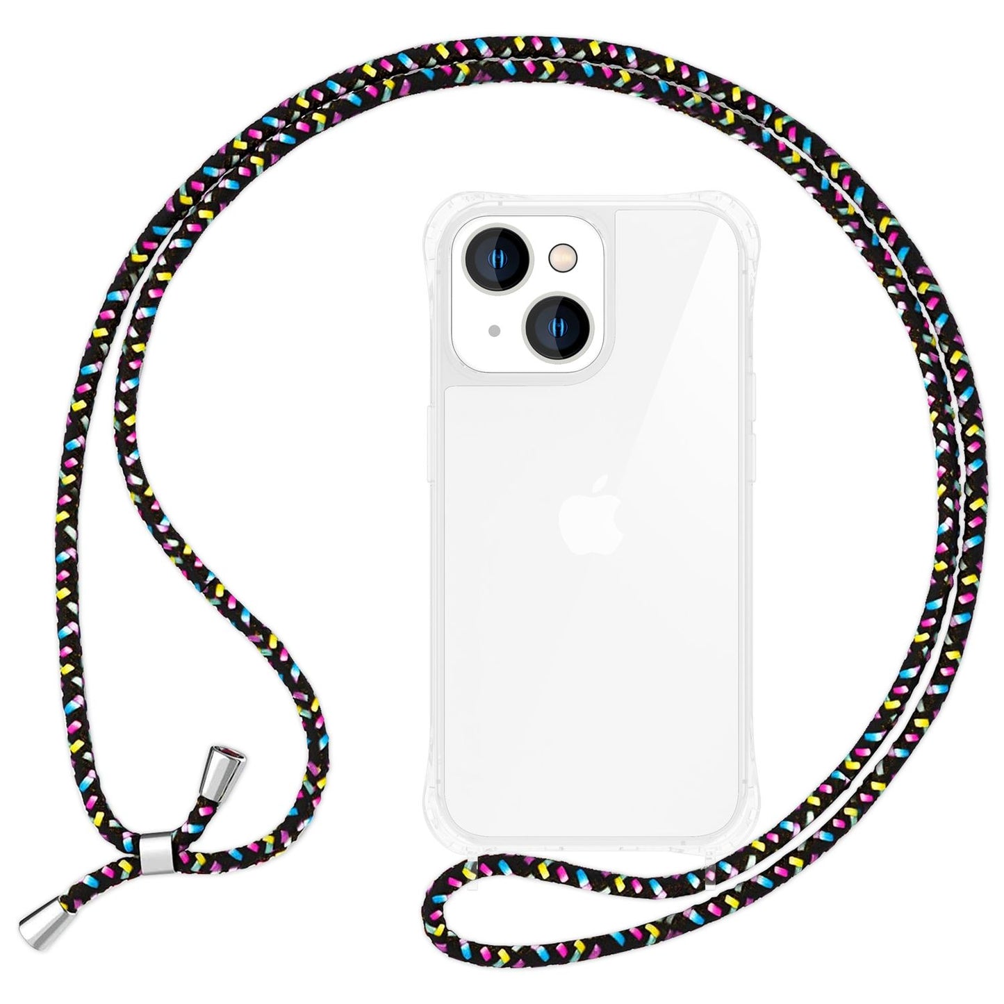 Husă cu curea pentru iPhone 15 Plus, husă de telefon, husă crossbody cu lanț și șnur