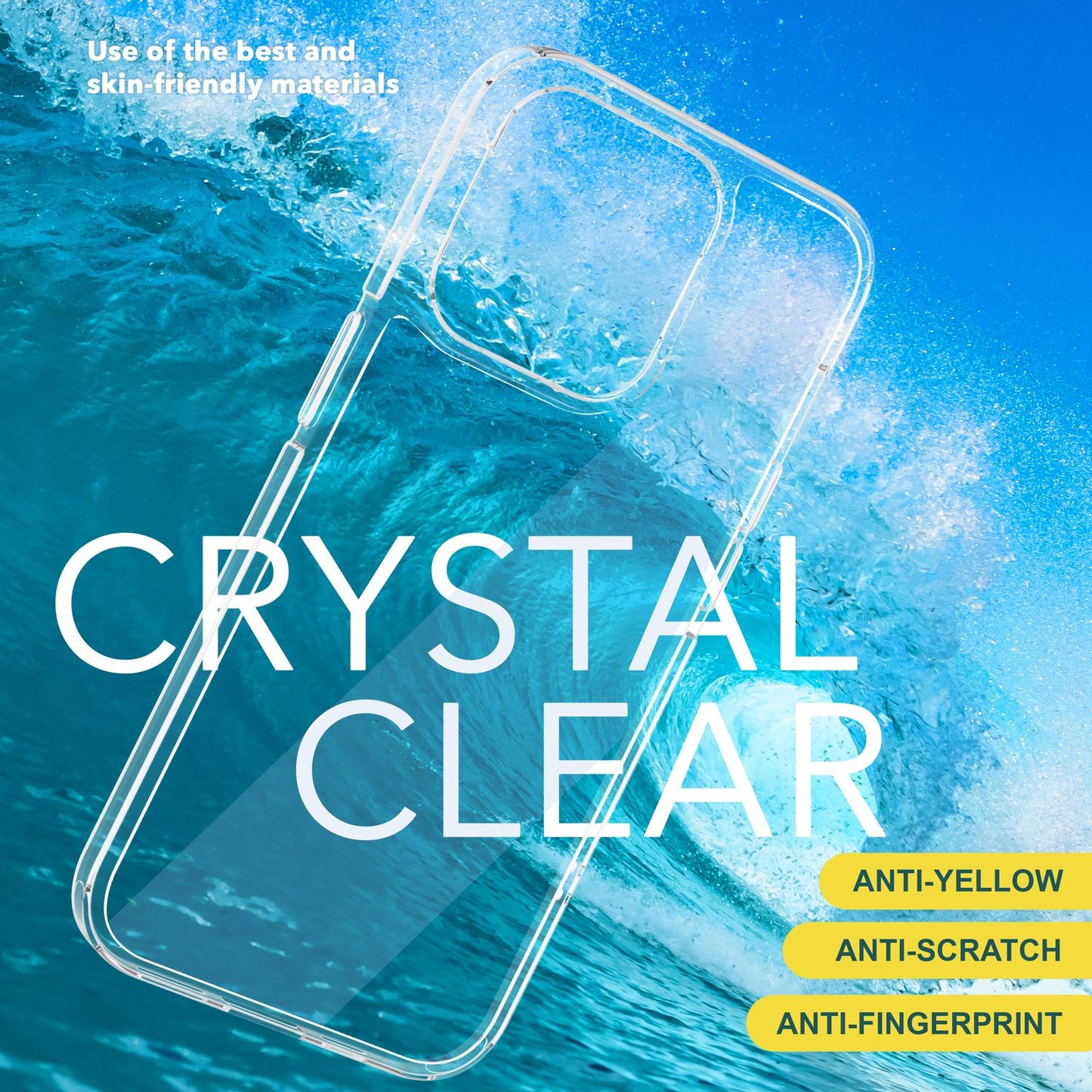 Hülle Klar für iPhone 15 Plus Clear Hard Case Handyhülle Schutzhülle Cover Etui