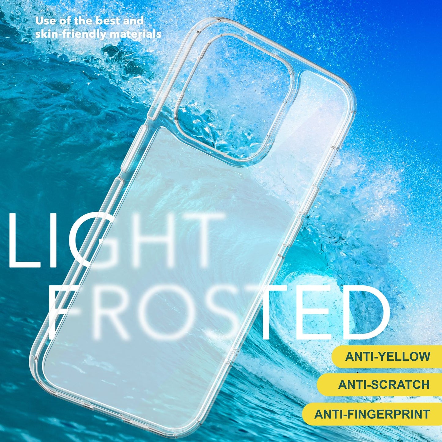 Hülle Matt für iPhone 15 Pro Frosted Case Schutz Tasche Handyhülle Hard Cover