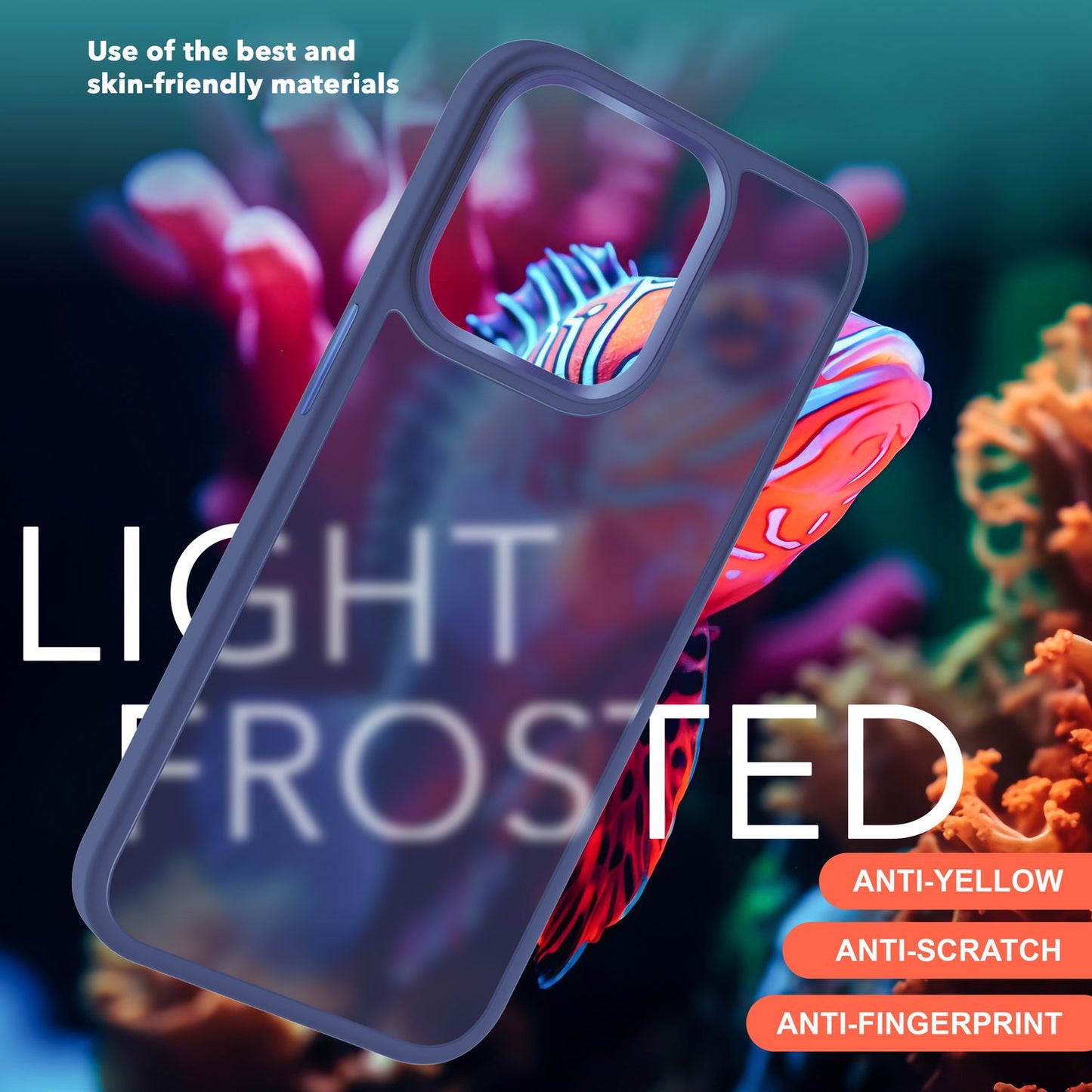 Carcasă hibridă pentru iPhone 15 Pro, carcasă mată, margine de protecție, husă de telefon, husă de telefon