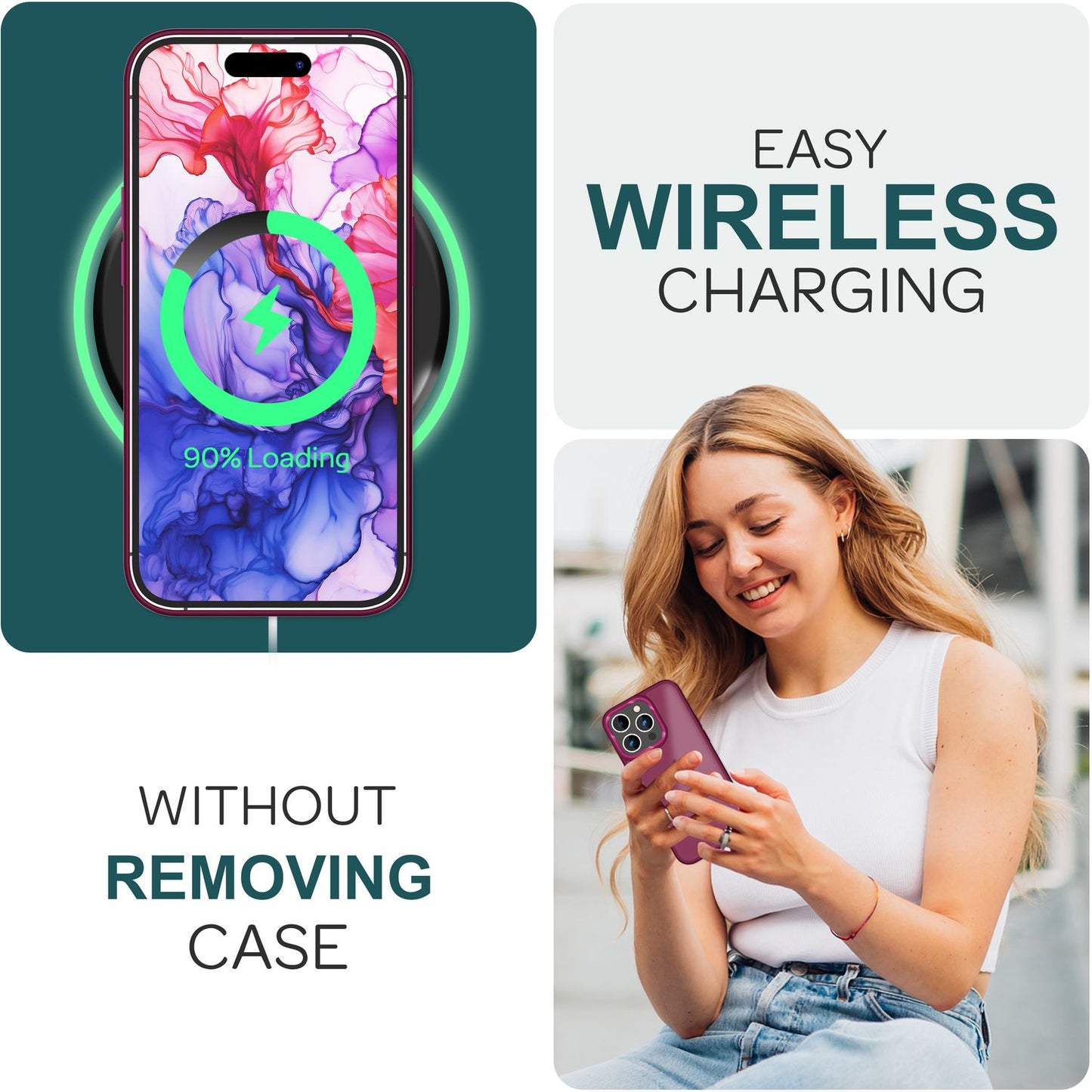 Carcasă hibridă pentru iPhone 15 Pro, carcasă mată, margine de protecție, husă de telefon, husă de telefon