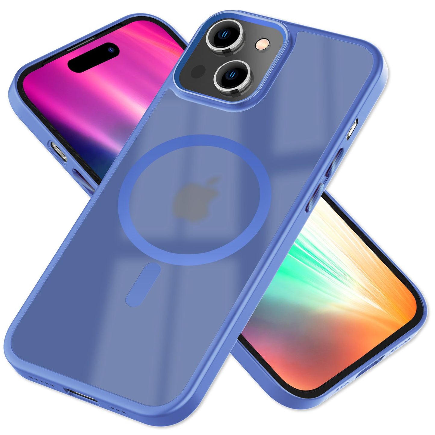 Carcasă Mattex MagPower MagSafe - Perfect potrivită pentru iPhone 15, carcasă rigidă mată, grosime 1,2 mm, material hibrid