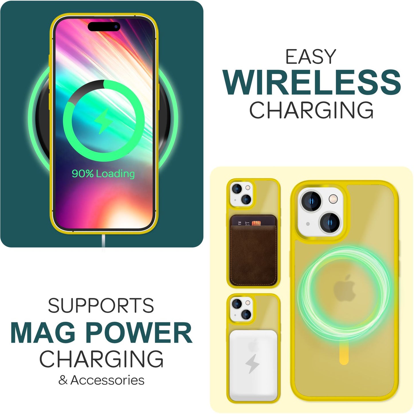 Carcasă Mattex MagPower MagSafe - Perfect potrivită pentru iPhone 15, carcasă rigidă mată, grosime 1,2 mm, material hibrid