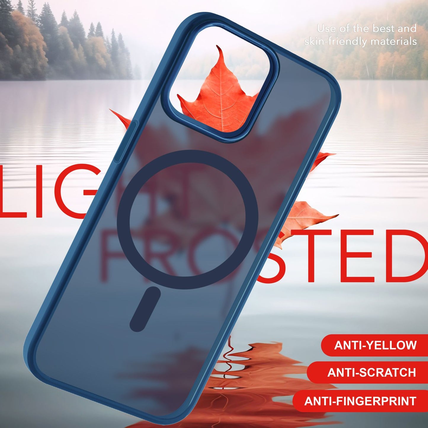 Carcasă Mattex MagPower compatibilă cu MagSafe - Dimensiune 6,1 inch, mată