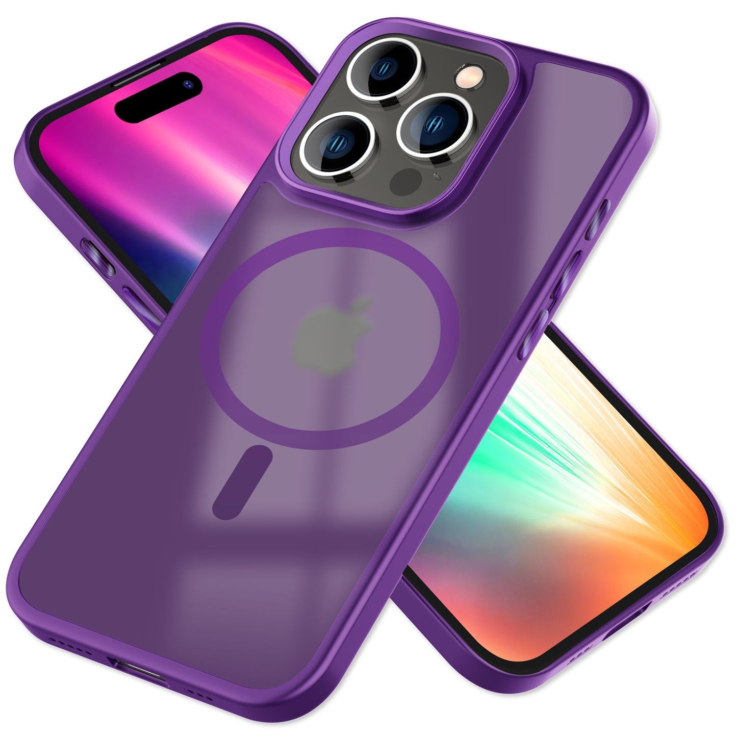 Carcasă Mattex MagPower compatibilă cu MagSafe - Dimensiune 6,1 inch, mată