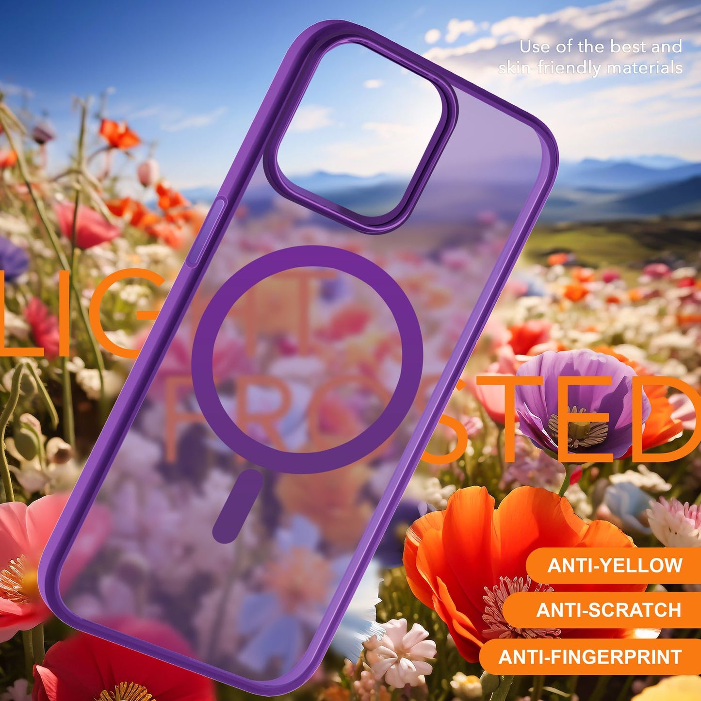 Carcasă hibridă MagSafe pentru iPhone 15 Pro Max, carcasă rigidă mată, carcasă de protecție pentru telefon