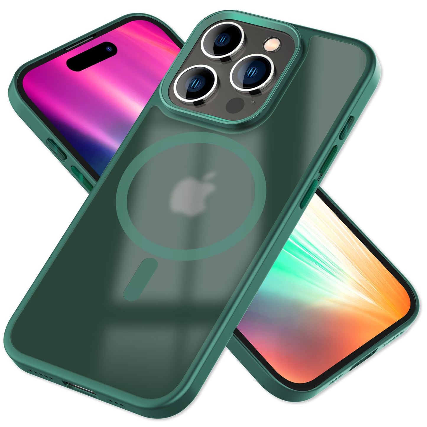 Carcasă hibridă MagSafe pentru iPhone 15 Pro Max, carcasă rigidă mată, carcasă de protecție pentru telefon