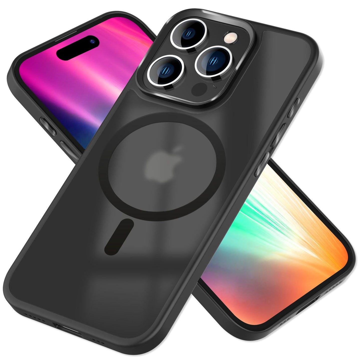 Carcasă hibridă MagSafe pentru iPhone 15 Pro Max, carcasă rigidă mată, carcasă de protecție pentru telefon