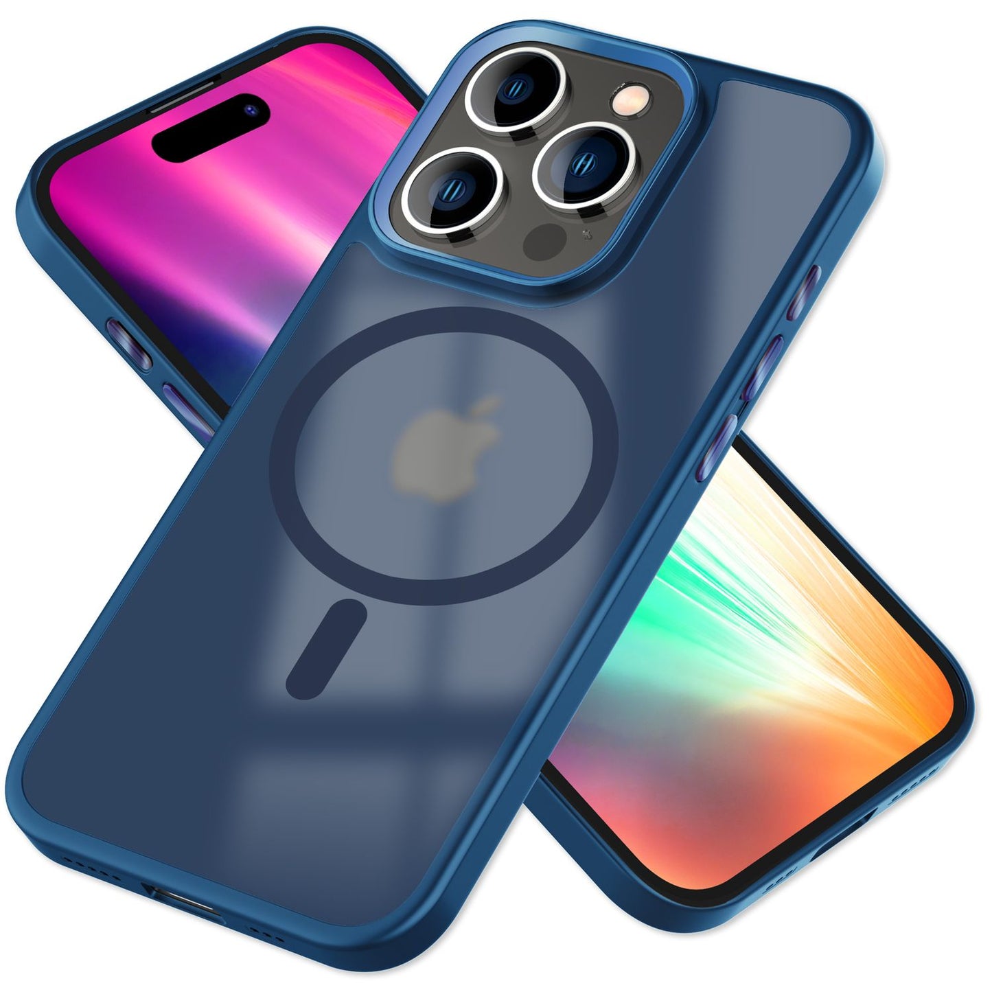 Carcasă hibridă MagSafe pentru iPhone 15 Pro Max, carcasă rigidă mată, carcasă de protecție pentru telefon