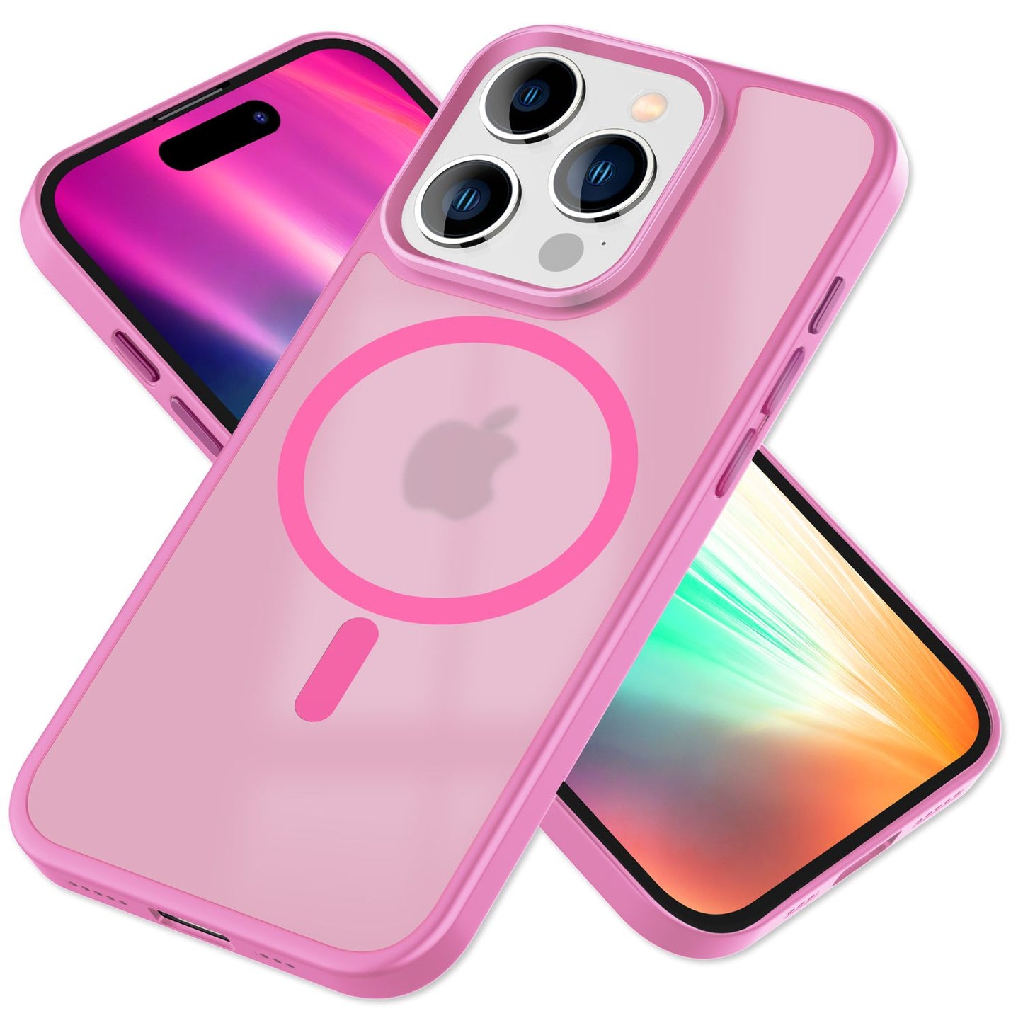 Carcasă hibridă MagSafe pentru iPhone 15 Pro Max, carcasă rigidă mată, carcasă de protecție pentru telefon