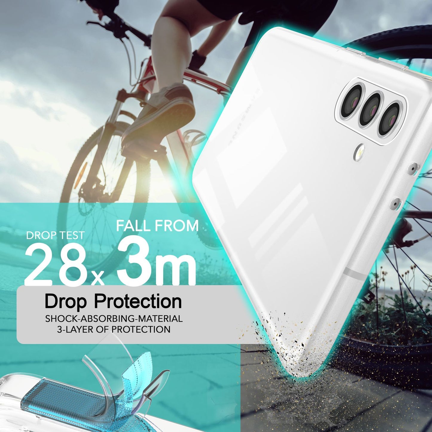 NALIA Klare Silikonhülle für Samsung Galaxy S24 Plus Hülle, Transparentes Anti-Gelb Handycover für kristallklaren Look